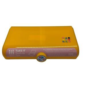 Caboodles Yellow Retro Take It Touch-Up Makeup Tote